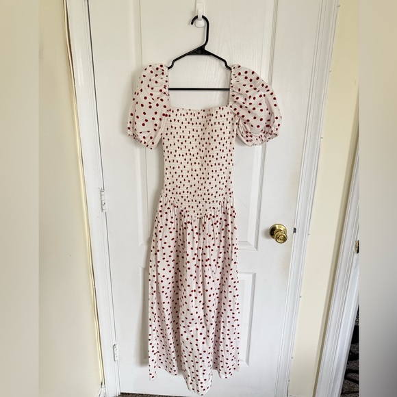 o.p.t Nan Tomato Print Drop Waist Maxi Dress - Picture 3 of 8